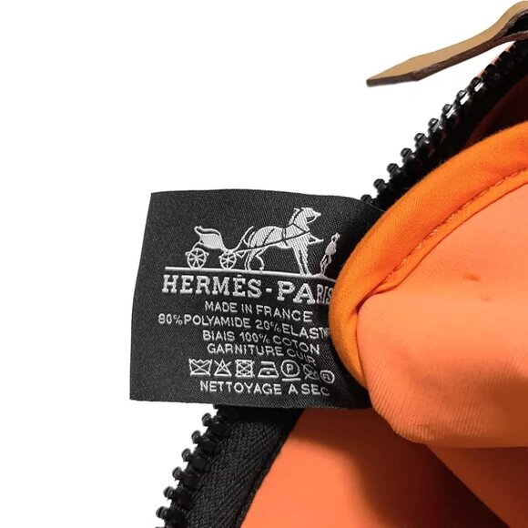 Auth HERMES Neo Bain MM Pink Polyamide Elastane None Pouch - Picture 5 of 6